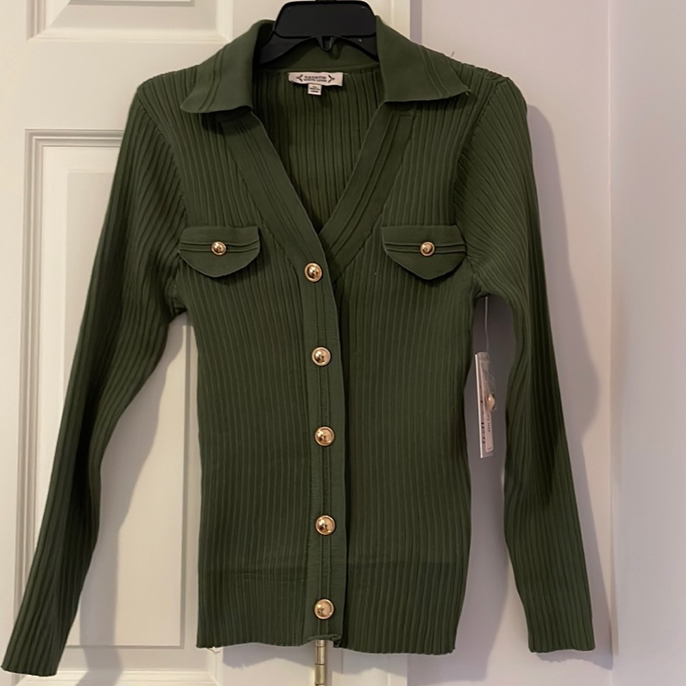 Nanette Lepore Fern Green Sweater
